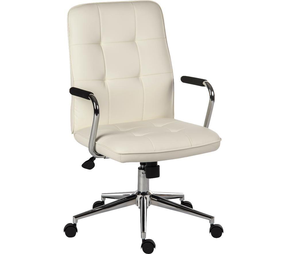 Piano 6984 Bonded Leather Tilting Executive Chair - White