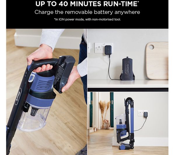 IZ202UK SHARK Anti Hair Wrap IZ202UK Cordless Vacuum Cleaner Blue Currys Business