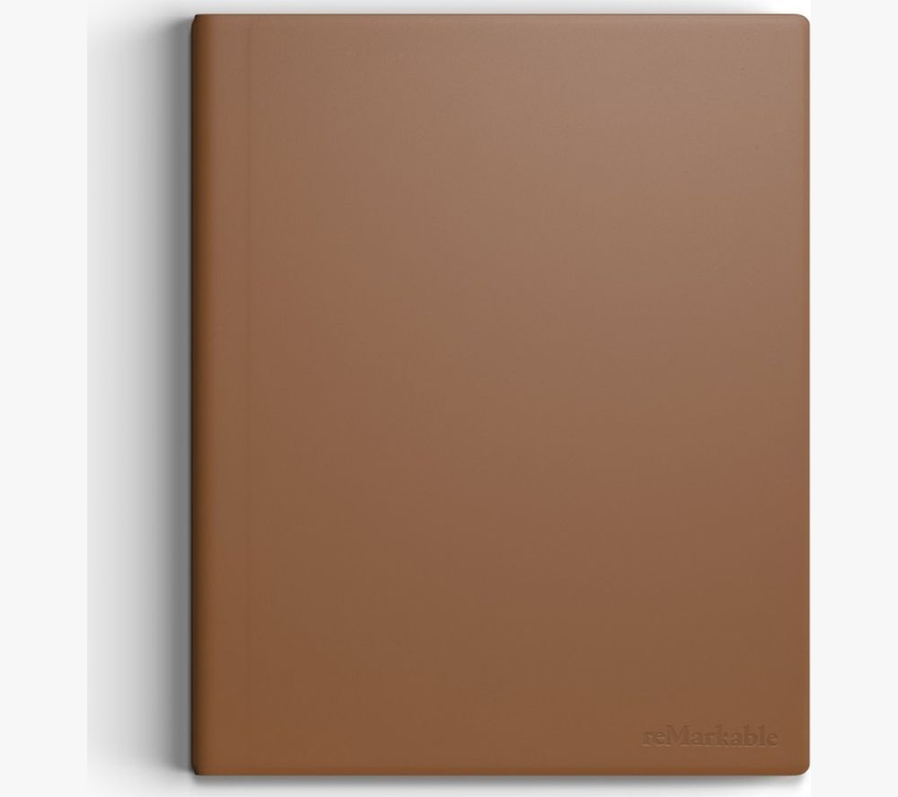 Premium Leather Book Folio Case - Brown