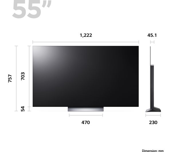 55 LG OLED evo C3 Smart TV - OLED55C34LA