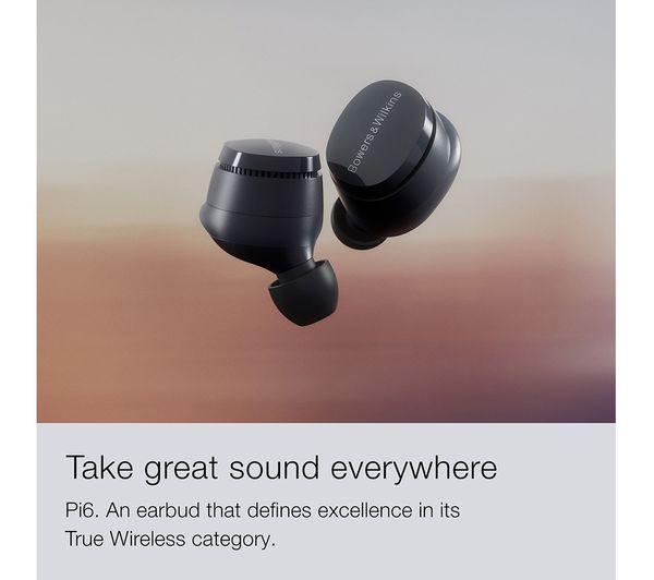 BOWERS&WILKINS Pi6 Wireless Bluetooth Noise-Cancelling Earbuds