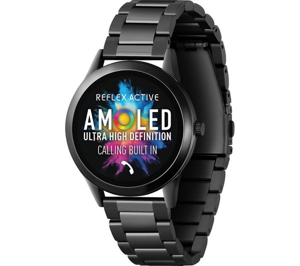 Reflex Active Series 31 Smart Watch Black Stainless Steel Strap