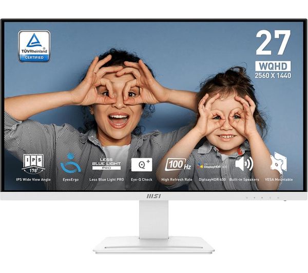 Msi Pro Mp273qw E2 Quad Hd 27 Led Monitor White