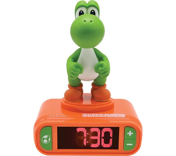 Lexibook Nightlight Alarm Clock Super Mario Yoshi