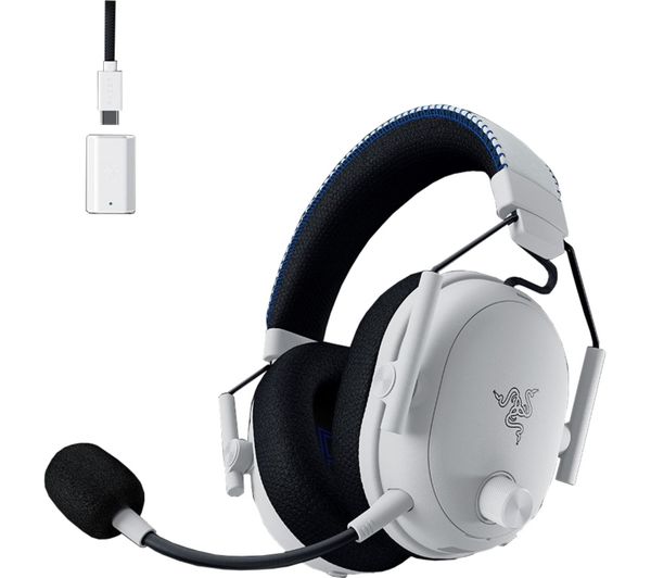 An image of RAZER BlackShark V3 Pro Wireless 7.1 Gaming Headset for PlayStation - White