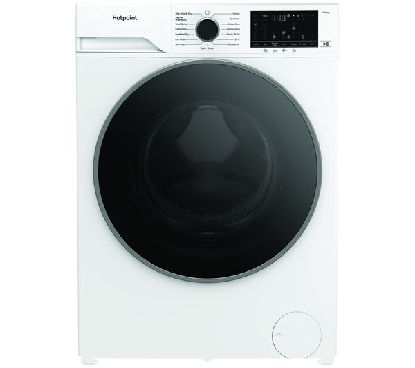 An image of HOTPOINT HBD 9680 Anti Stain UK 9 kg Washer Dryer - White
