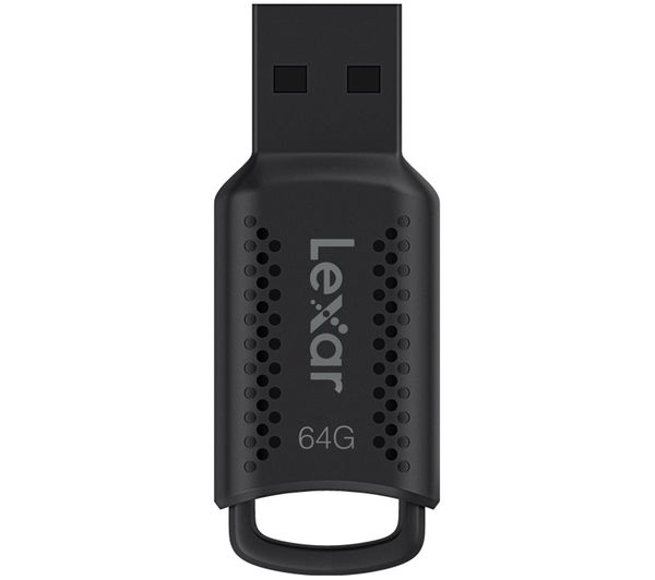 An image of LEXAR Lexar V400 JumpDrive USB 3.0 Memory Stick - 64 GB, Black