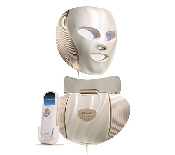 An image of SHARK FW575UKGD1 CryoGlow Clinic LED Face + Body System - White Gold