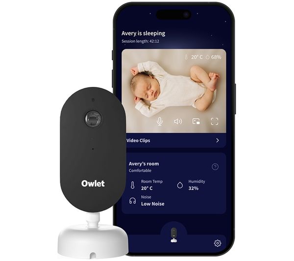 An image of OWLET Dream Sight Baby Monitor - White