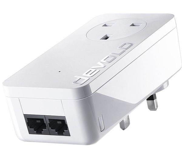 Image of DEVOLO dLAN 550 Duo Powerline Adapter Single Unit, White