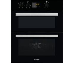 INDESIT Aria IDU 6340 BL Electric Built-under Double Oven - Black