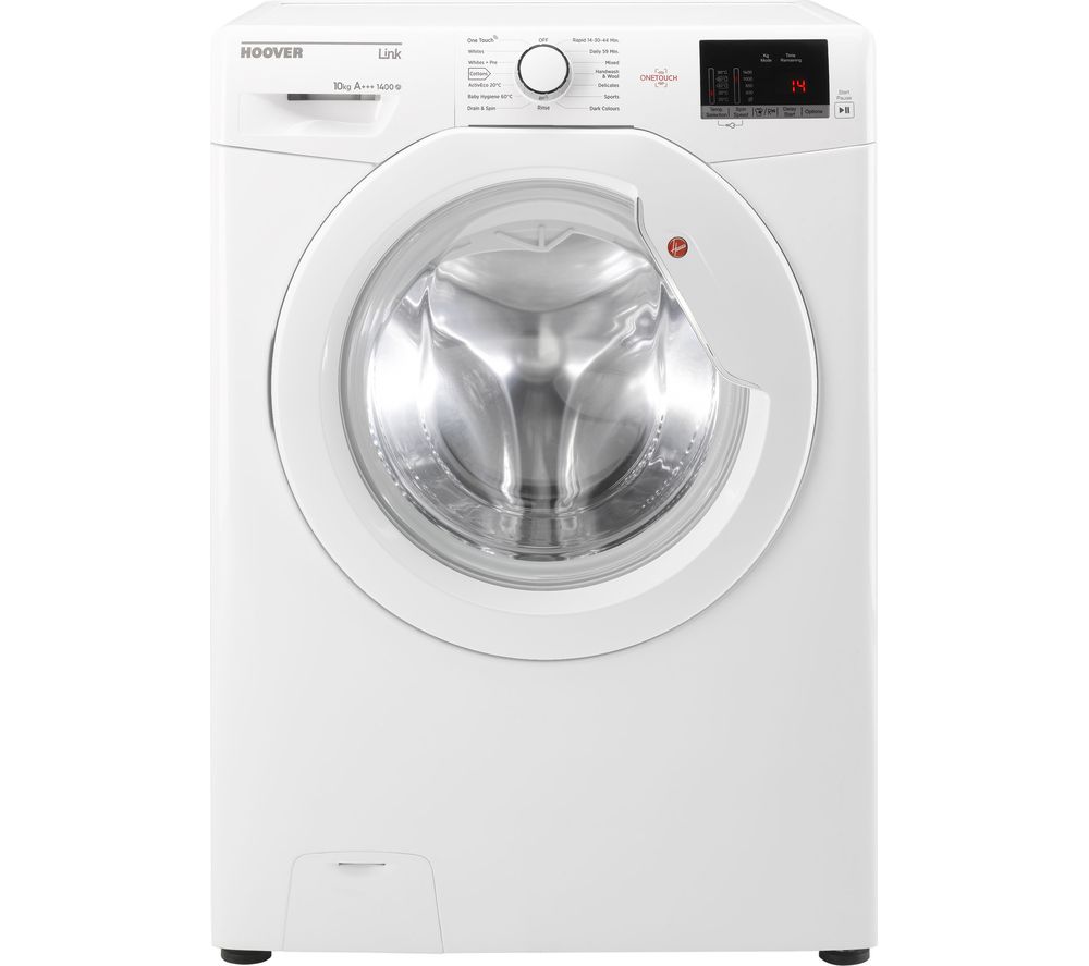 HOOVER DHL 14102D3 Smart 10 kg 1400 Spin Washing Machine – White, White