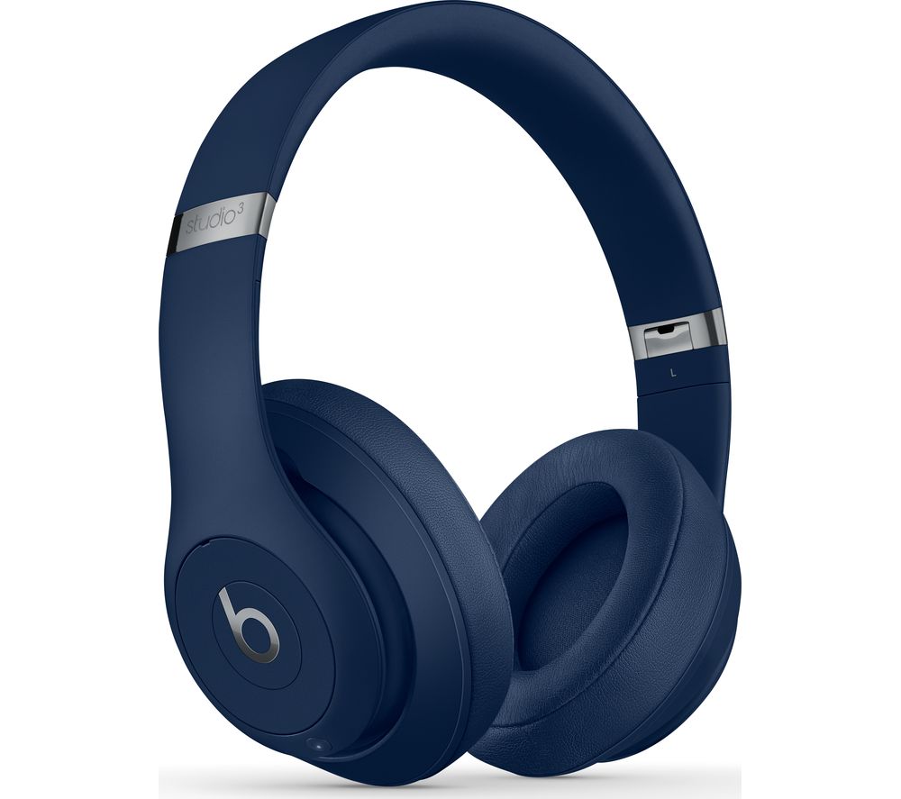 beats blue headphones