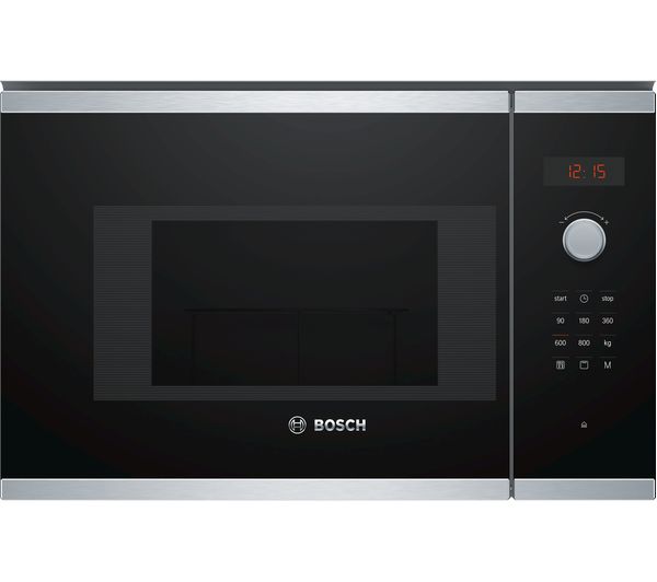 BOSCH Serie 4 BEL523MS0B Built-in Microwave with Grill - Stainless Steel, Stainless Steel