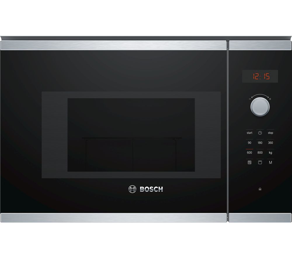 BOSCH BEL523MS0B Built-in Microwave with Grill – Stainless Steel, Stainless Steel