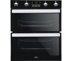 BELLING BI702FPCT Electric Built-under Double Smart Oven - Black