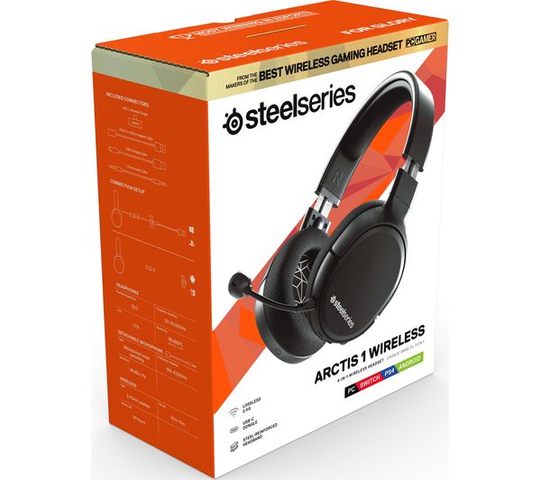 Buy Steelseries Arctis 1 Wireless 7 1 Gaming Headset Black Free Delivery Currys
