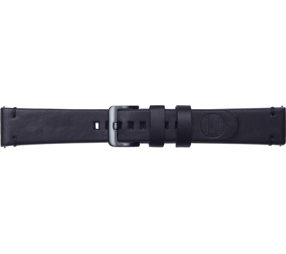 SAMSUNG Essex Classic Leather 22 mm Galaxy Watch Band - Black, Medium