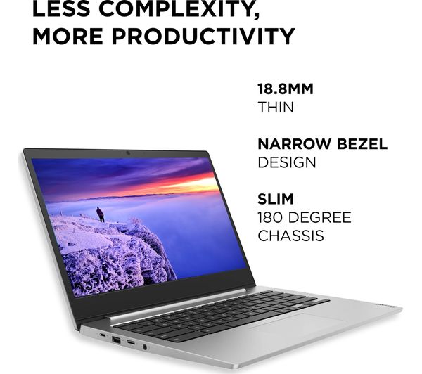 LENOVO IdeaPad 3i 14" Chromebook - Intel® Celeron®, 64 GB eMMC, Grey