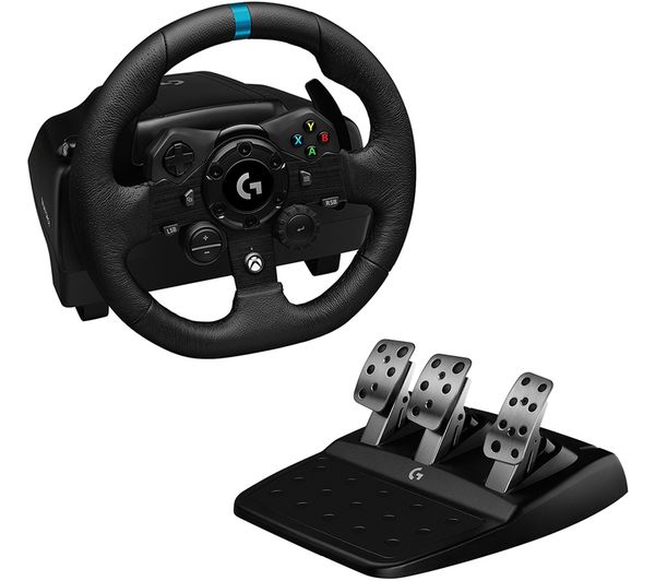 Logitech G923 Racing Wheel Pedals Xbox Pc Black