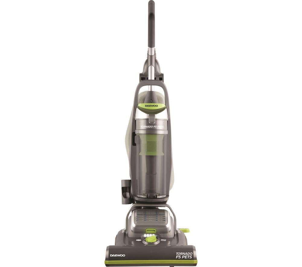 DAEWOO Tornado F5 Pets FLR00050 Upright Bagless Vacuum Cleaner - Grey & Green