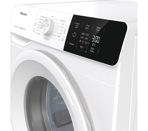 hisense wfge80141vm 8 kg 1400 spin washing machine white