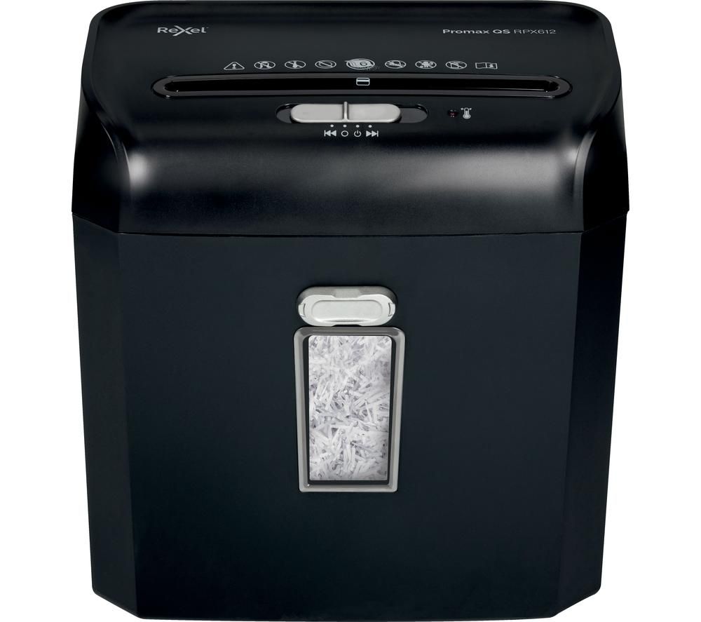 REXEL ProMax QS RPX612 Cross Cut Paper Shredder