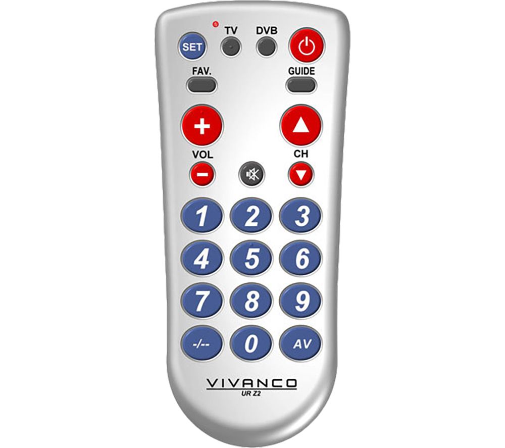 VIVANCO UR Z2 Universal Remote Control - Silver