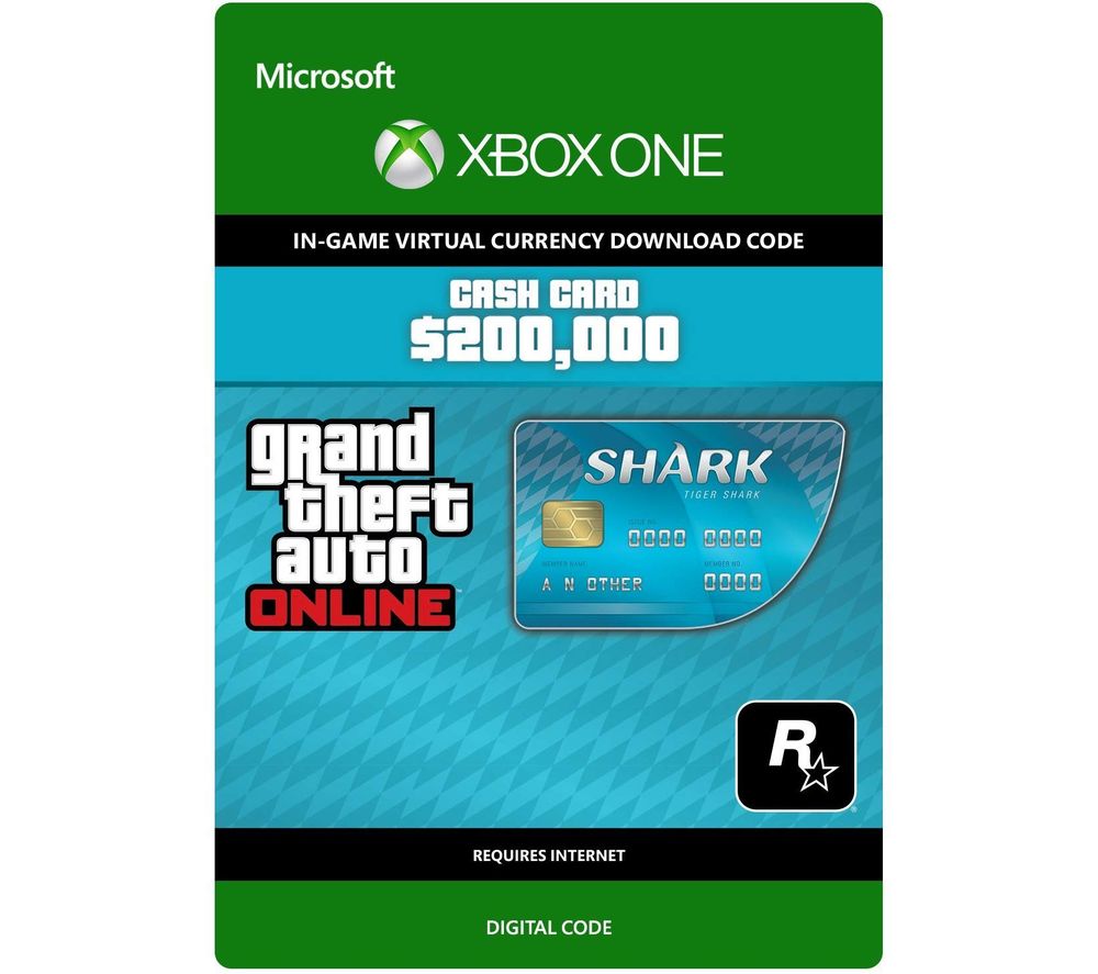 Xbox Grand Theft Auto Online: Tiger Shark Cash Card - $200,000