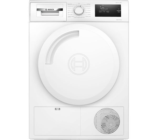 Image of BOSCH Series 4 WTH84001GB 8 kg Heat Pump Tumble Dryer - White
