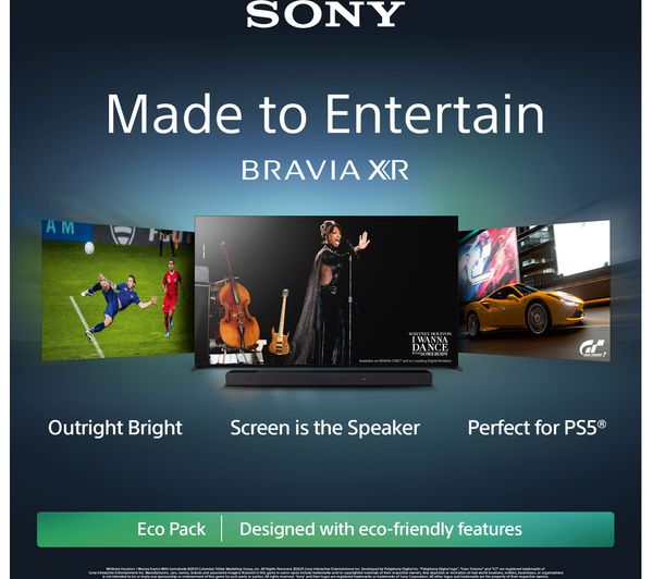4548736150737 SONY BRAVIA XR55A80LU 55" Smart 4K Ultra HD HDR OLED
