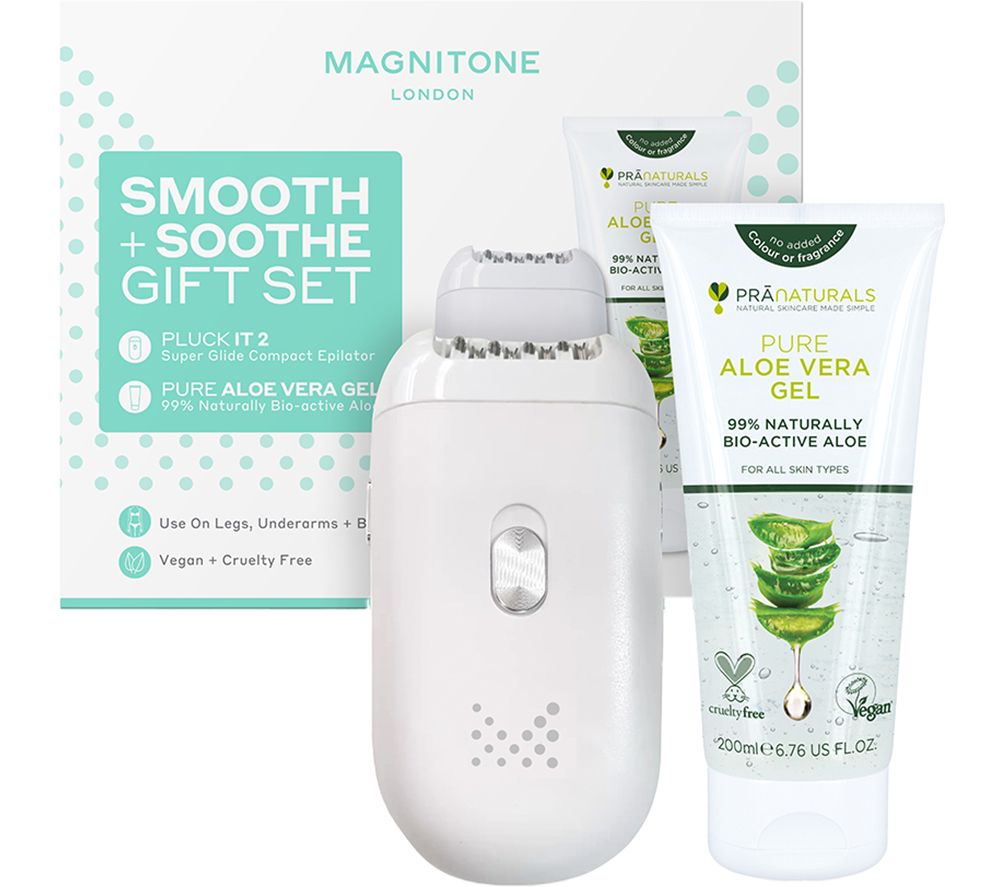 London Smooth + Soothe Pluck It 2 Epilator Gift Set - White