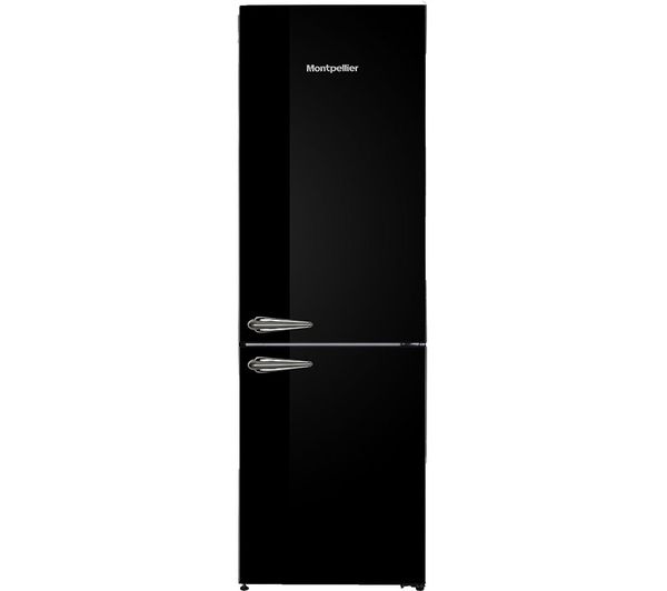 Montpellier Retro Mab386ek 60 40 Fridge Freezer Black