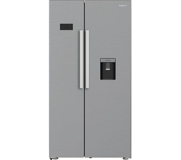 Hotpoint Hpg2 6583w Xp4uk Dual No Frost American Style Fridge Freezer Silver