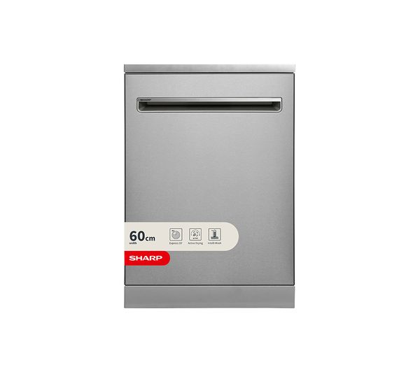 SHARP QW-S33F47E3I-EN Full-size Dishwasher - Inox