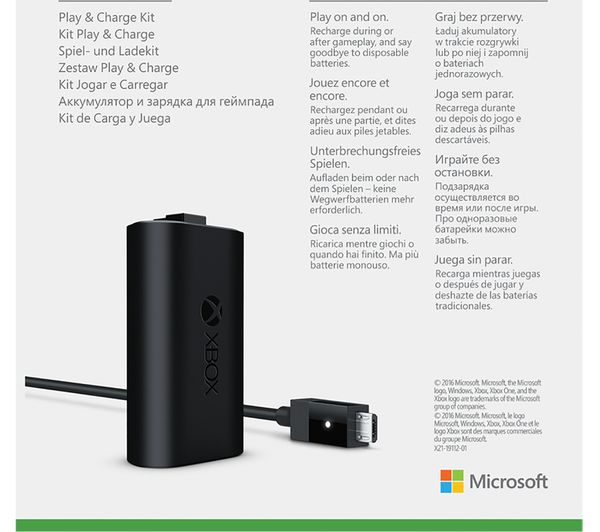 xbox one play and charge kit