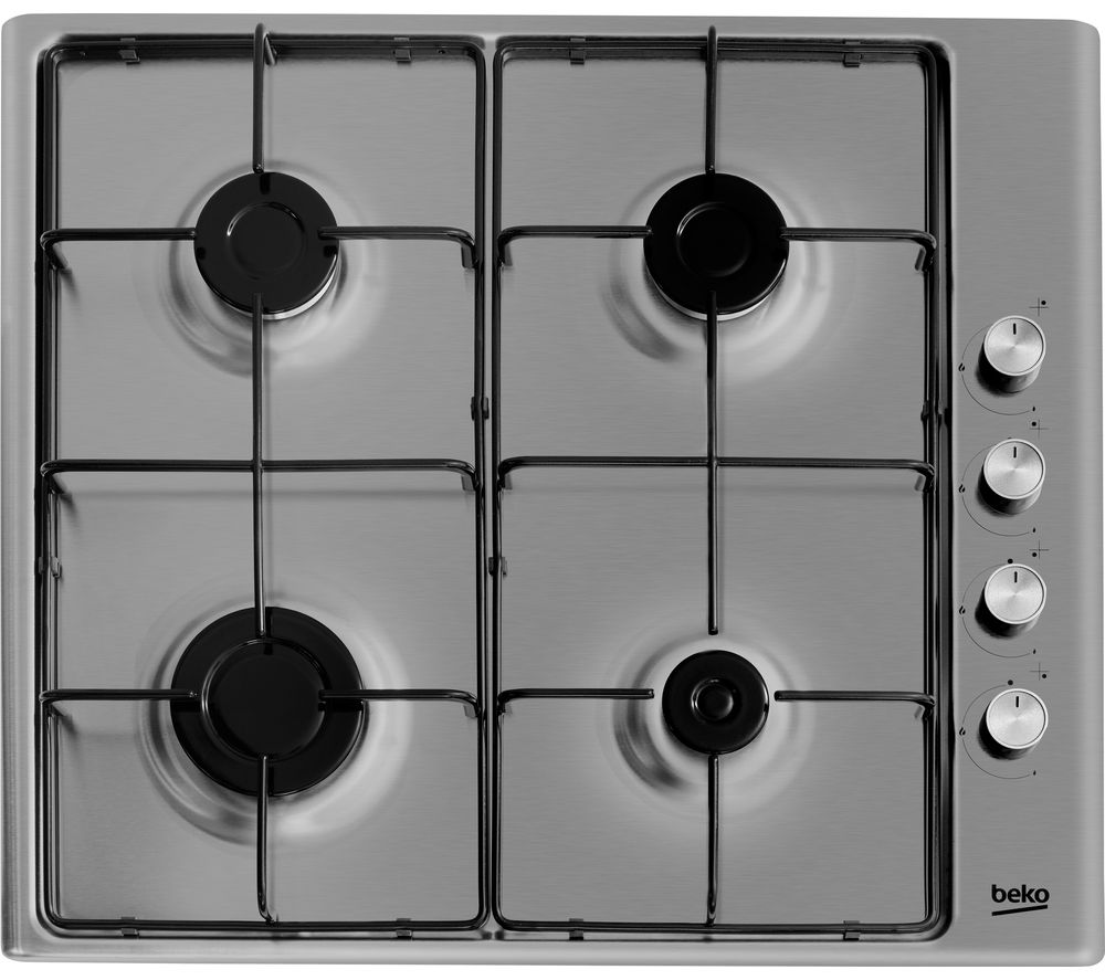 BEKO HIZG64120SX Gas Hob - Stainless Steel, Stainless Steel