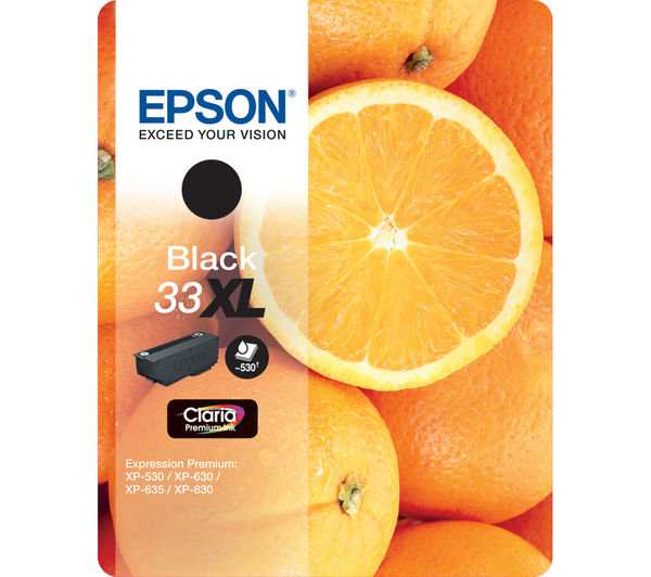 EPSON No. 33 Oranges XL Black Ink Cartridge