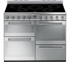 SMEG Symphony 110 cm Electric Induction Range Cooker - Stainless Steel