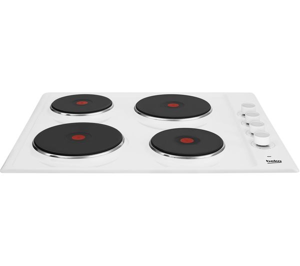 electric hob with knobs