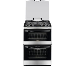 ZANUSSI ZCK68300X 60 cm Dual Fuel Cooker - Stainless Steel