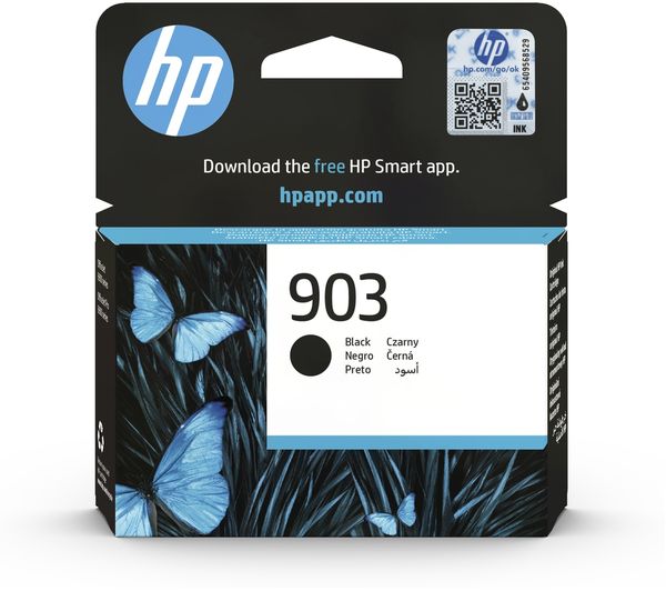 HP 903 Original Black Ink Cartridge, Black