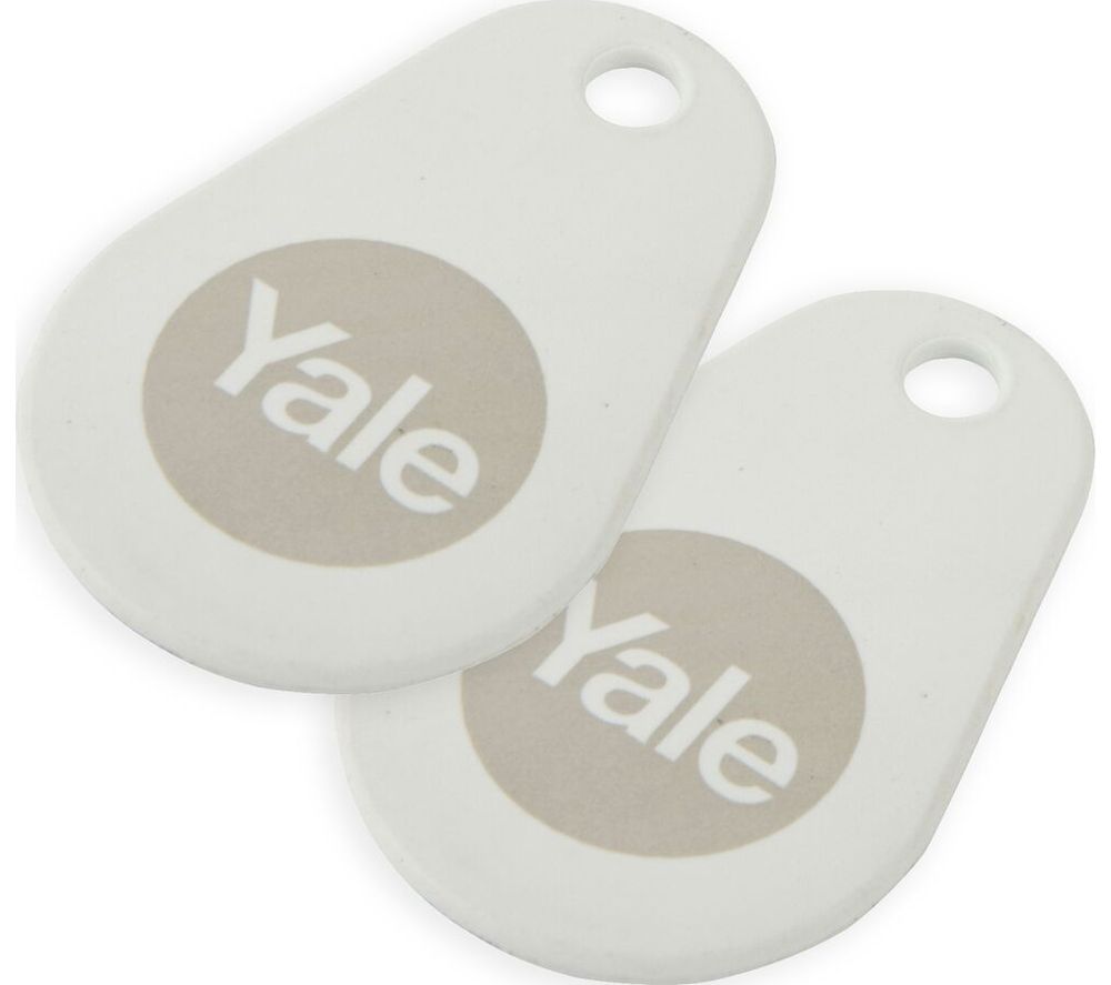 YALE Connected Key Tag - Twin Pack, White, White
