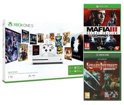 MICROSOFT Xbox One S with 3-Month Game Pass, LIVE Gold Membership, Mafia III, Killer Instinct Bundle