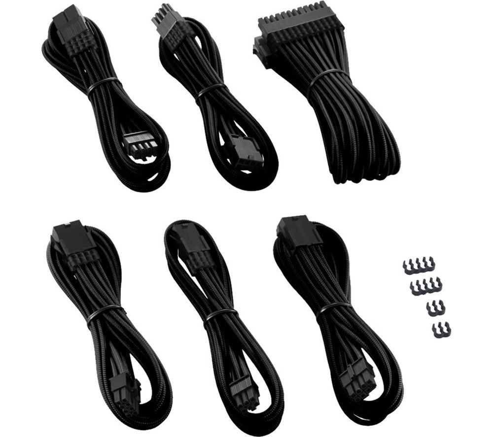 CABLEMOD Pro Series ModMesh Extension Cable Kit - Black, Black