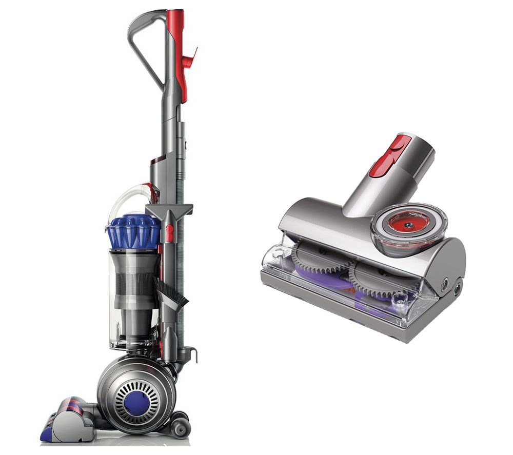 DYSON Small Ball Allergy Upright Bagless Vacuum Cleaner & Tangle-Free Turbine Tool Bundle - Iron