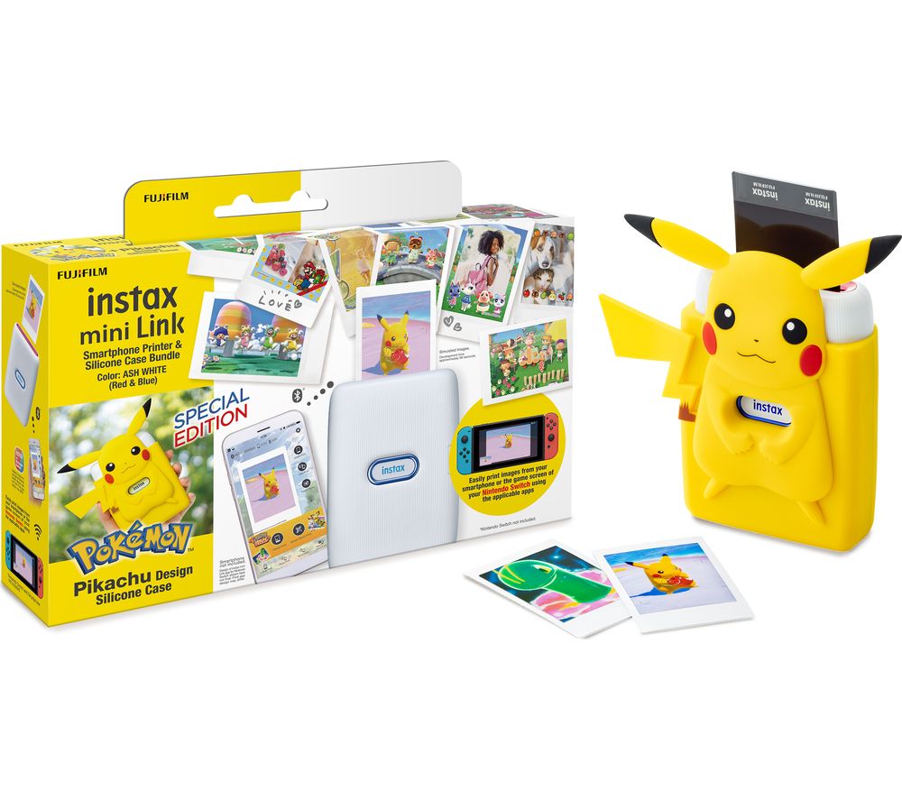 INSTAX mini Link Photo Printer & Pikachu Case Bundle review