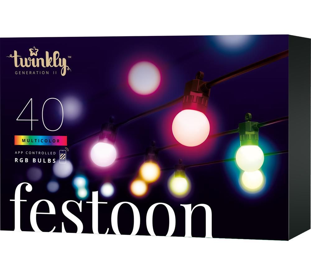 Festoon Generation II Smart RGB LED Light String - 40 Bulbs