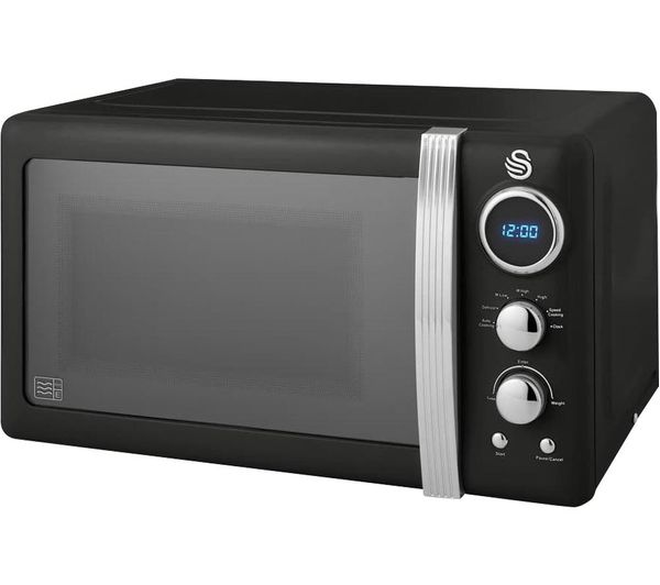 Swan Retro Sm22030lbn Solo Microwave Black