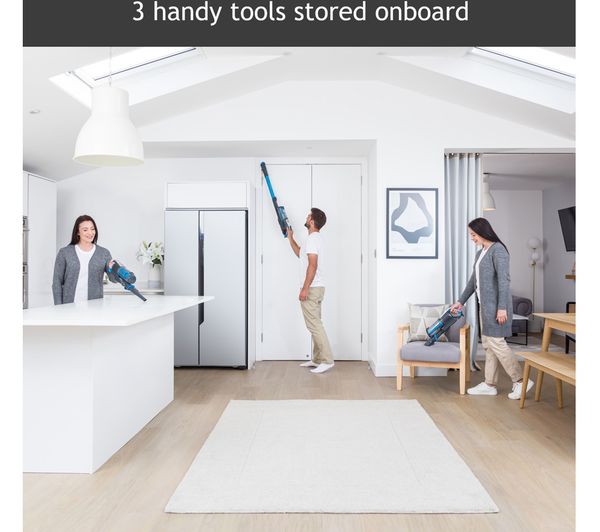 39400983 HOOVER AntiTwist Pets HF522STP Cordless Vacuum Cleaner Grey & Blue Currys Business